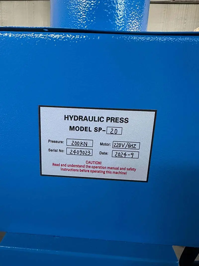 Máy ép thủy lực SP-20 6